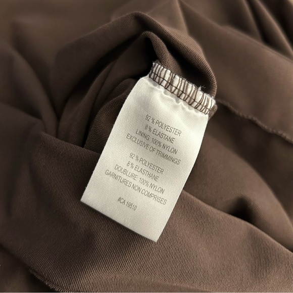 LOLE Sports Dress Stretch Antibacterial Wicking Sleeveless Brown Built-in Bra L - Picture 6 of 11